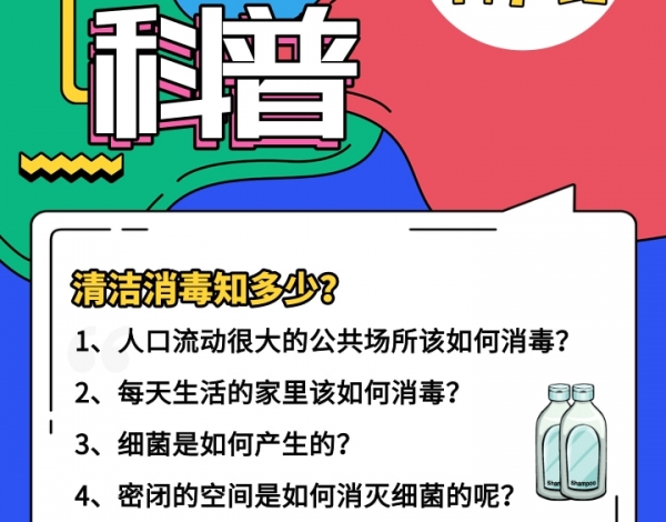 科普行、云上直播回顧|消毒清潔之行